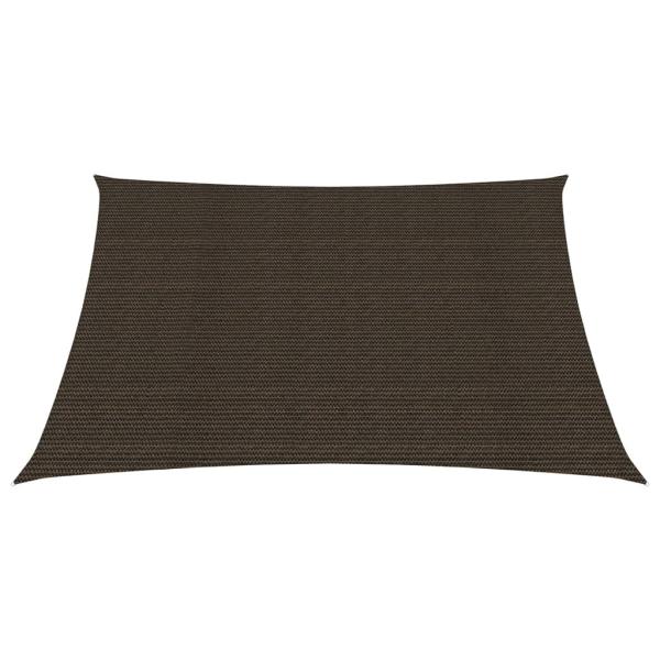 Sonnensegel 160 g/m² Braun 7x7 m HDPE