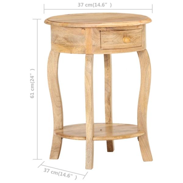 Beistelltisch 37x37x61 cm Massivholz Mango