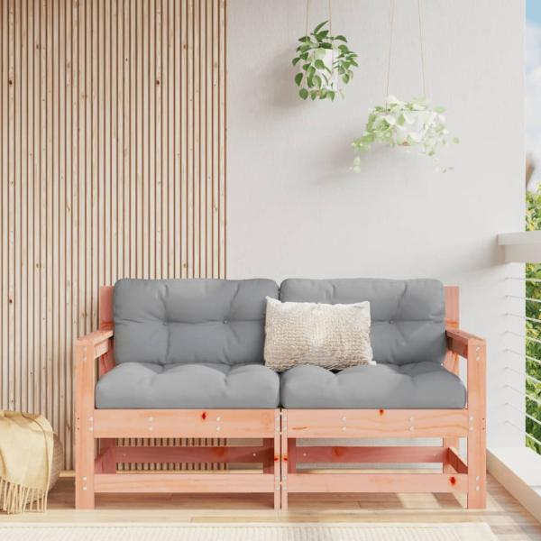 ARDEBO.de - Gartenstühle mit Kissen 2 Stk. Massivholz Douglasie