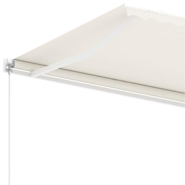 Standmarkise Manuell Einziehbar 600x350 cm Creme