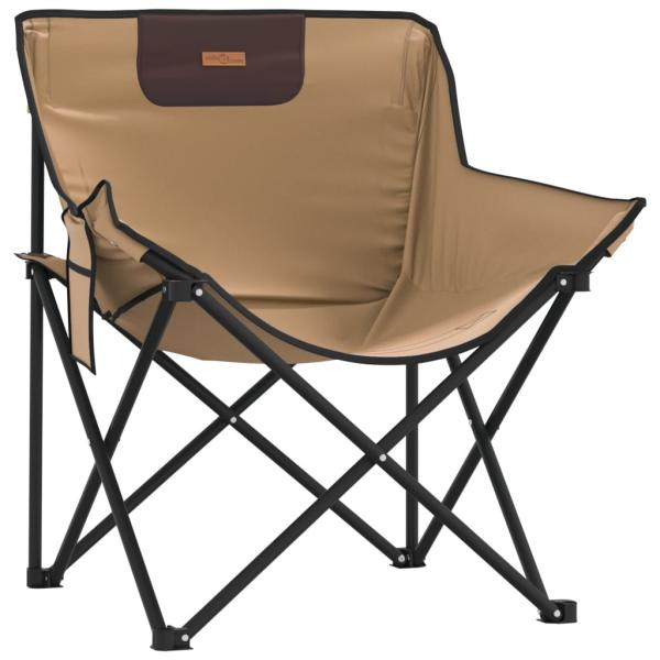 Campingstühle 2 Stk. mit Tasche Klappbar Braun