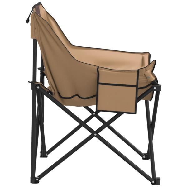 Campingstühle 2 Stk. mit Tasche Klappbar Braun