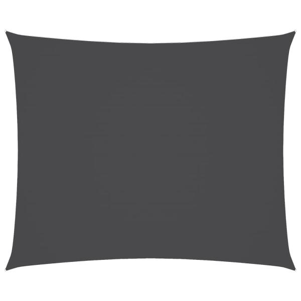 Sonnensegel Oxford-Gewebe Rechteckig 5x6 m Anthrazit