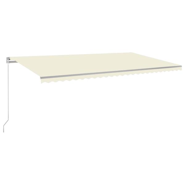 Markise Manuell Einziehbar 600x350 cm Creme