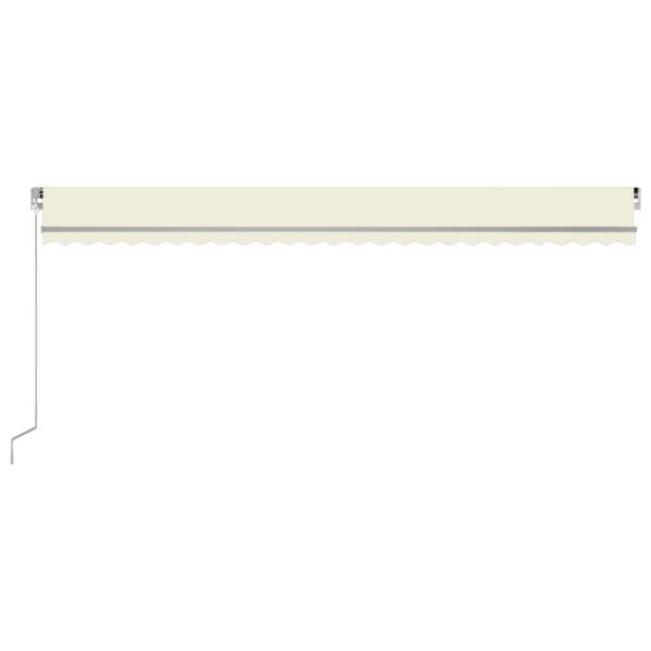 Markise Manuell Einziehbar 600x350 cm Creme