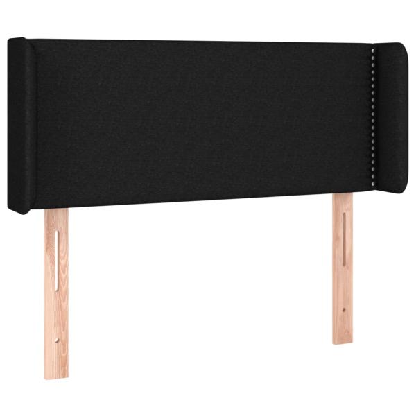 LED Kopfteil Schwarz 93x16x78/88 cm Stoff