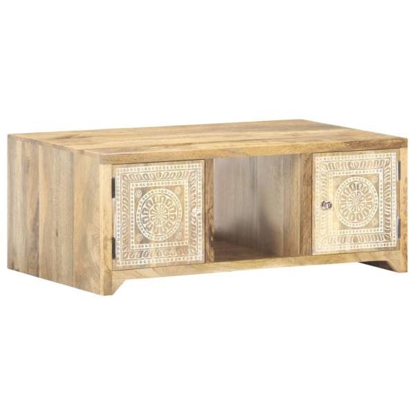 ARDEBO.de - Couchtisch 90x50x35 cm Mango Massivholz