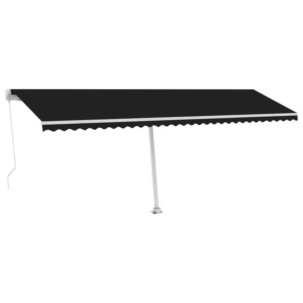 Standmarkise Manuell Einziehbar 600x350 cm Anthrazit