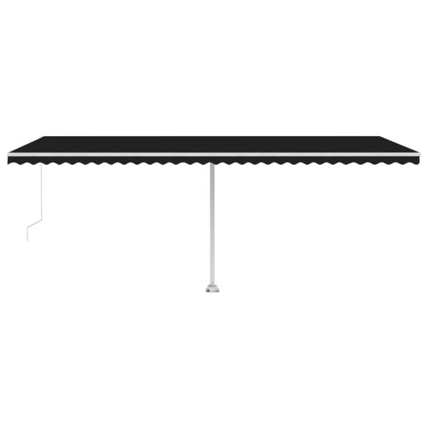 Standmarkise Manuell Einziehbar 600x350 cm Anthrazit