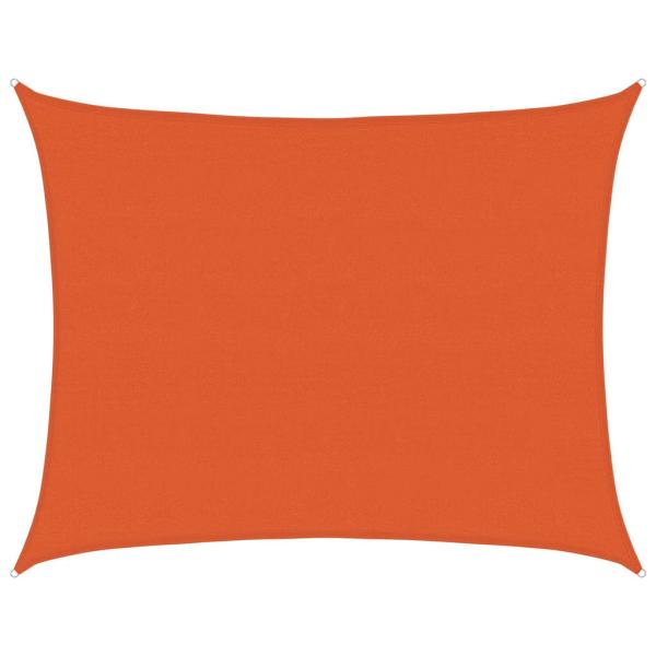 Sonnensegel 160 g/m² Rechteckig Orange 6x7 m HDPE