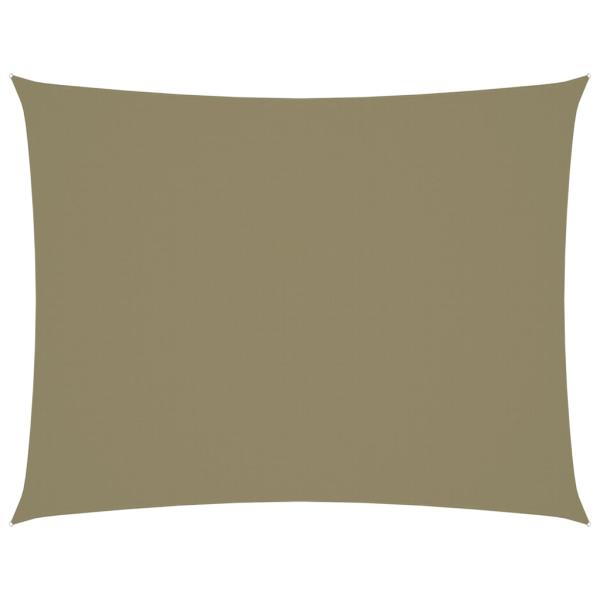 Sonnensegel Oxford-Gewebe Rechteckig 5x7 m Beige