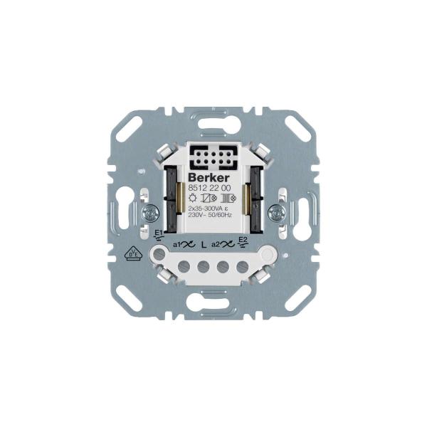 ARDEBO.de Berker 85122200 Universal-Schalteinsatz, 2fach, 2-Draht
