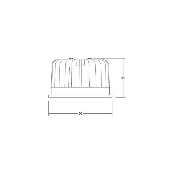 Brumberg DISC LED-Einsatz, MR16, 6 W, mit Linsenoptik, 350 mA (12920243)