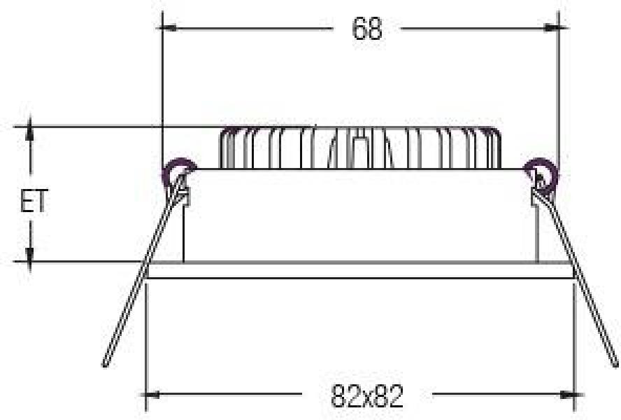 Brumberg LED-Einbaustrahler, 350mA, 7W, 2700K, titan (12262643)