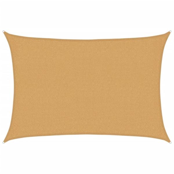 Sonnensegel 160 g/m² Rechteckig Sandfarben 2x2,5 m HDPE