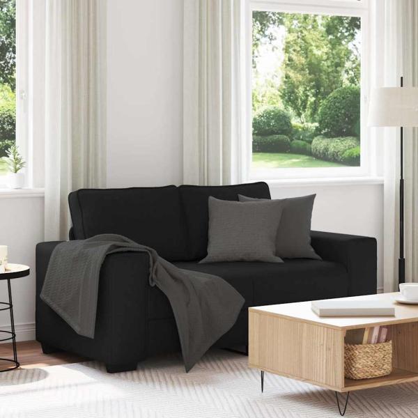 ARDEBO.de - 2-Sitzer-Sofa Schwarz 120 cm Stoff