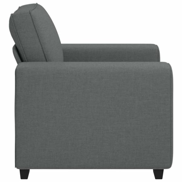 Sessel Dunkelgrau 60 cm Stoff