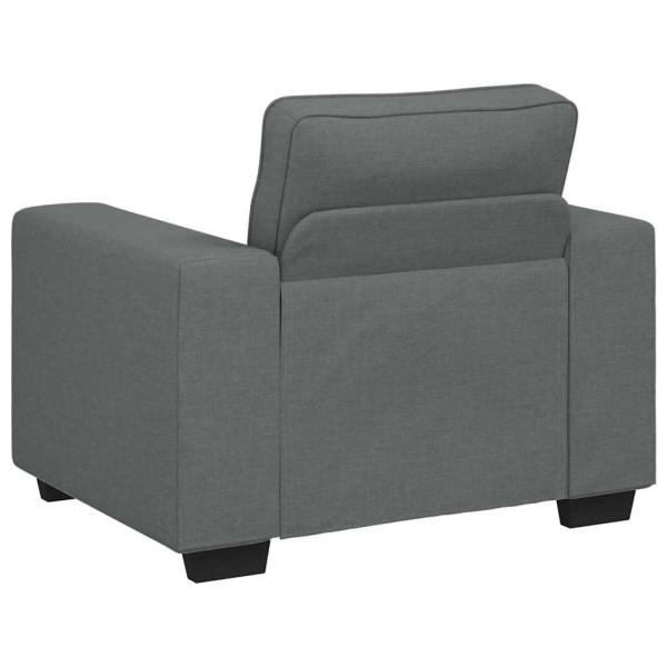 Sessel Dunkelgrau 60 cm Stoff