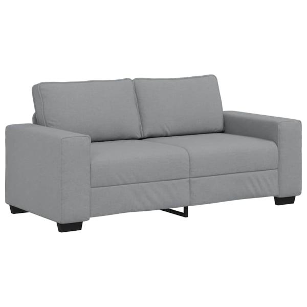 2-Sitzer-Sofa Hellgrau 140 cm Stoff