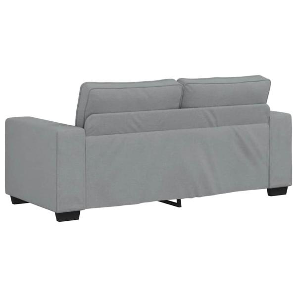 2-Sitzer-Sofa Hellgrau 140 cm Stoff