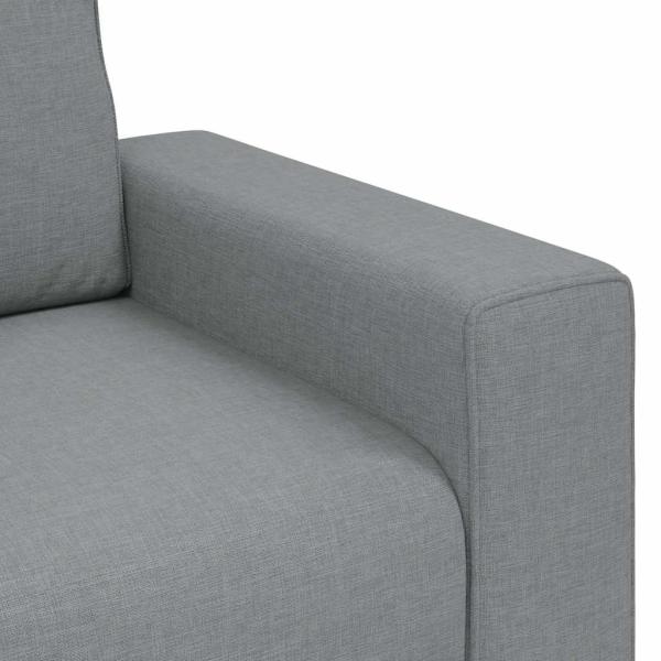 2-Sitzer-Sofa Hellgrau 140 cm Stoff