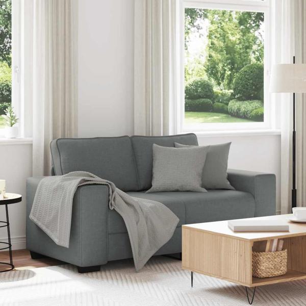 ARDEBO.de - 2-Sitzer-Sofa Dunkelgrau 120 cm Stoff