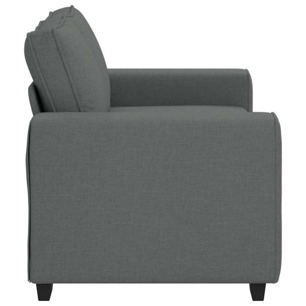 2-Sitzer-Sofa Dunkelgrau 120 cm Stoff