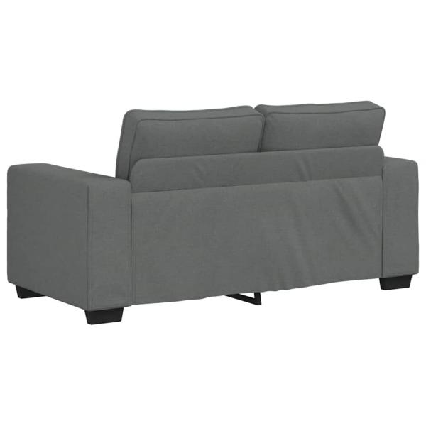 2-Sitzer-Sofa Dunkelgrau 120 cm Stoff