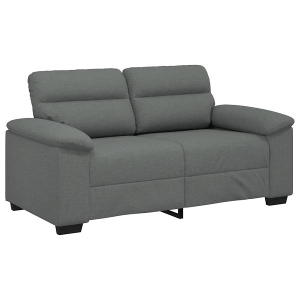 2-Sitzer-Sofa Dunkelgrau 120 cm Stoff