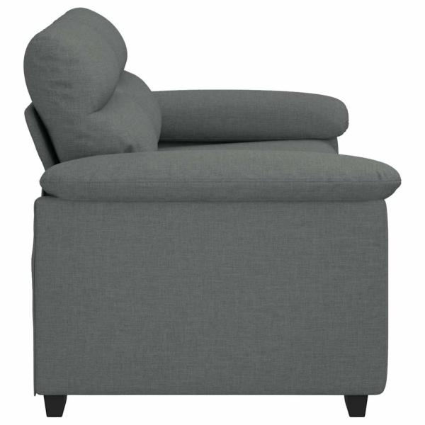 2-Sitzer-Sofa Dunkelgrau 120 cm Stoff