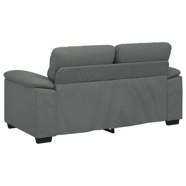 2-Sitzer-Sofa Dunkelgrau 120 cm Stoff