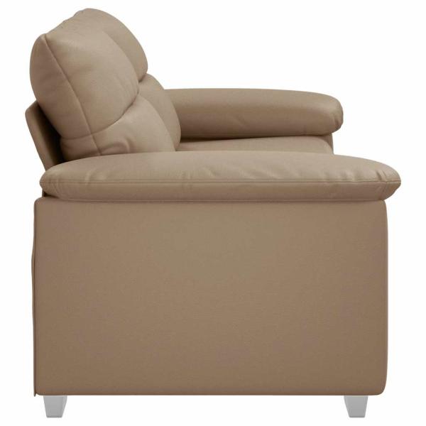 2-Sitzer-Sofa Cappuccino-Braun 140 cm Kunstleder