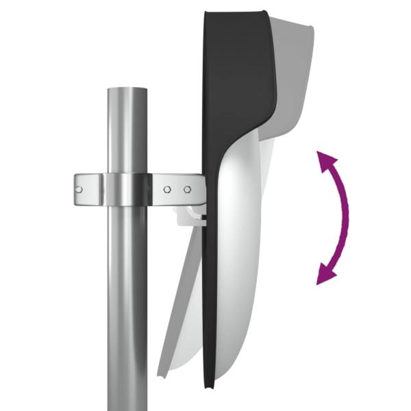 Verkehrsspiegel Konvex Outdoor Schwarz Ø45 cm Polycarbonat