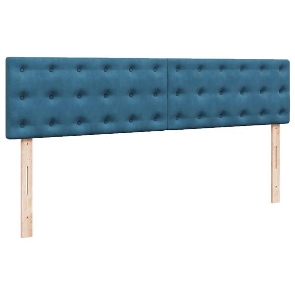 ARDEBO.de - Ottoman-Bett mit Matratze Dunkelblau 200x200 cm Samt