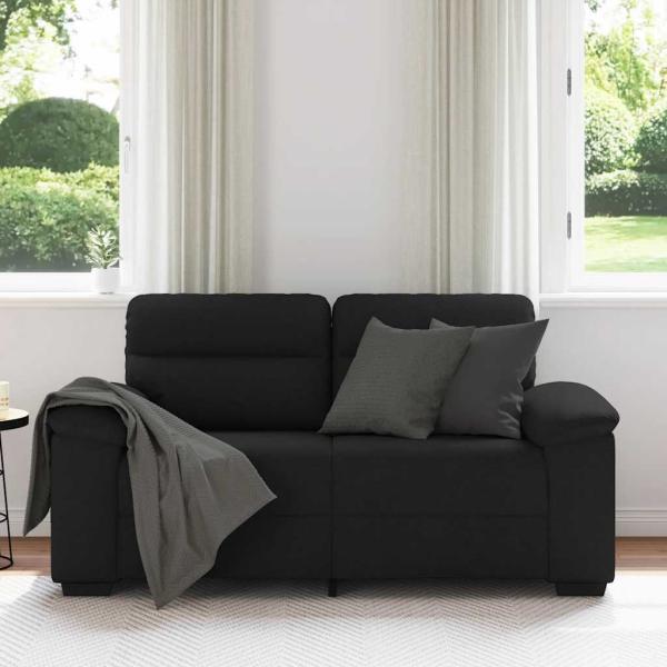 ARDEBO.de - 2-Sitzer-Sofa Schwarz 120 cm Stoff