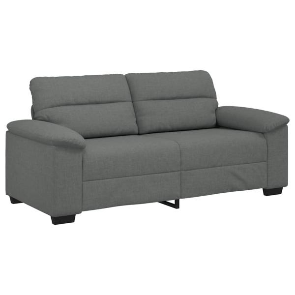 2-Sitzer-Sofa Dunkelgrau 140 cm Stoff