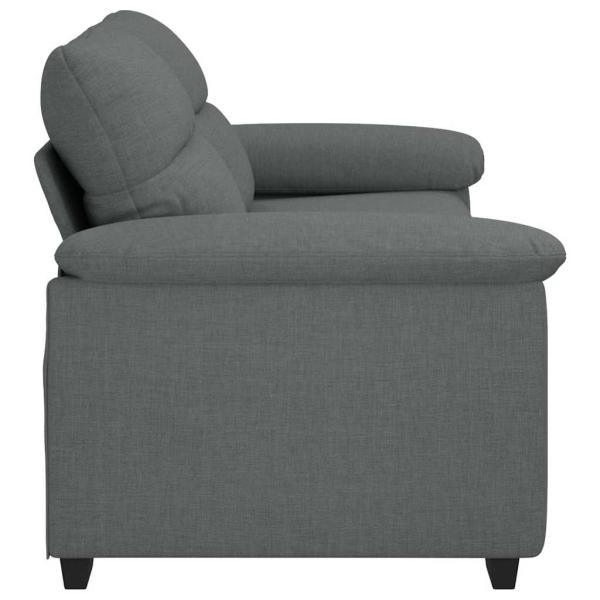 2-Sitzer-Sofa Dunkelgrau 140 cm Stoff