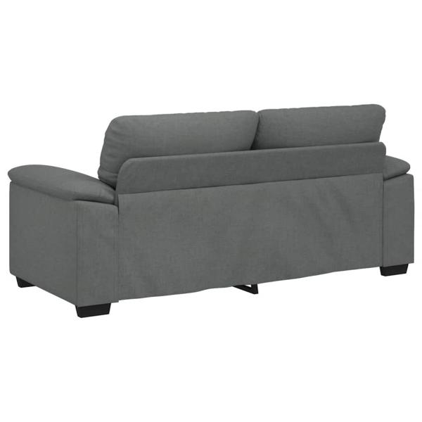 2-Sitzer-Sofa Dunkelgrau 140 cm Stoff