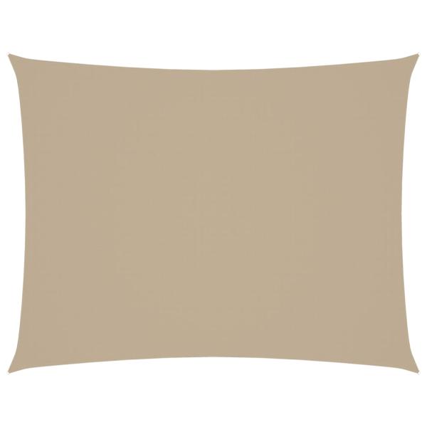 Sonnensegel Oxford-Gewebe Rechteckig 6x7 m Beige