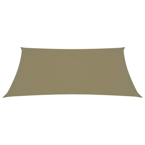 Sonnensegel Oxford-Gewebe Rechteckig 6x7 m Beige
