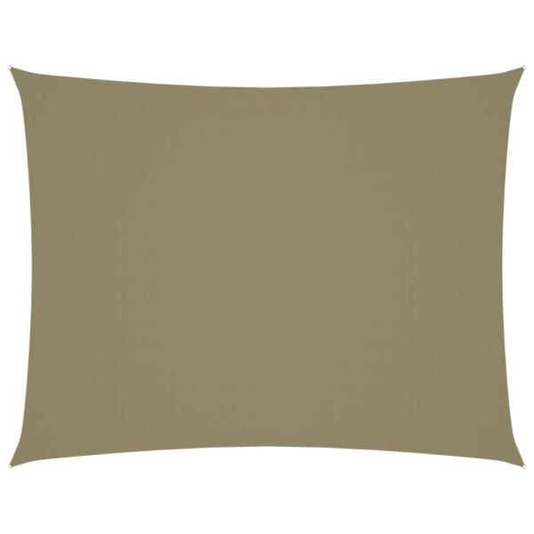 Sonnensegel Oxford-Gewebe Rechteckig 6x7 m Beige
