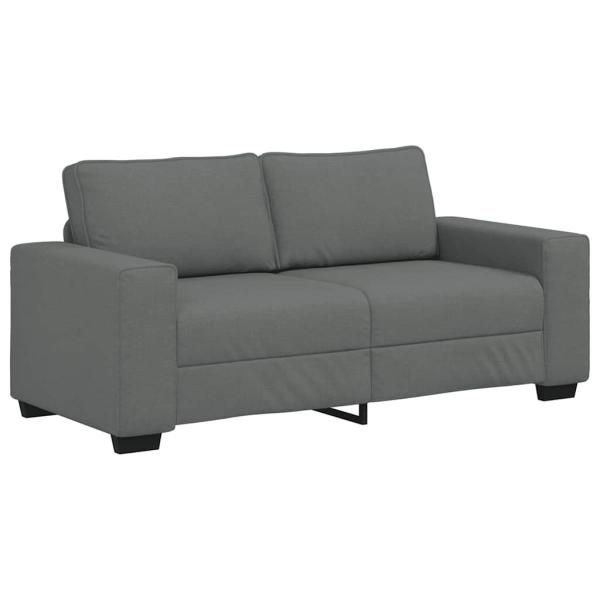 2-Sitzer-Sofa Dunkelgrau 140 cm Stoff