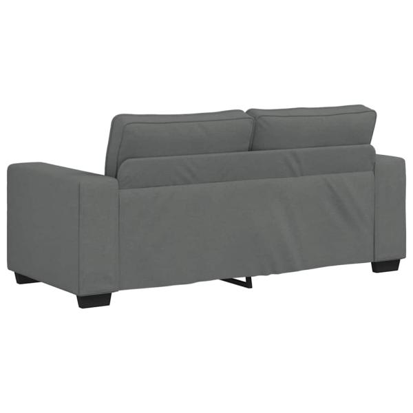 2-Sitzer-Sofa Dunkelgrau 140 cm Stoff