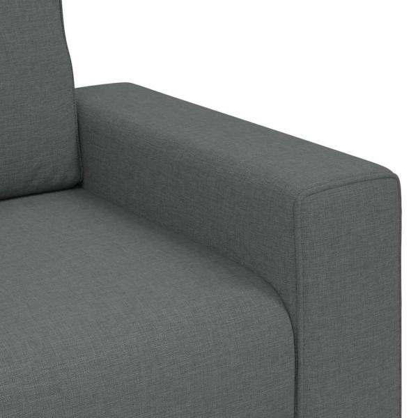 2-Sitzer-Sofa Dunkelgrau 140 cm Stoff