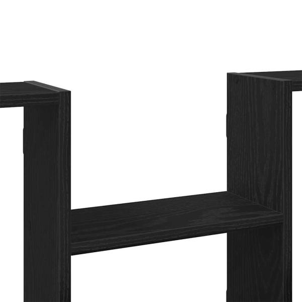 Wandregal Schwarz Eichen-Optik 99x15x60 cm Holzwerkstoff