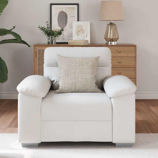 Sessel Weiß 60 cm Kunstleder