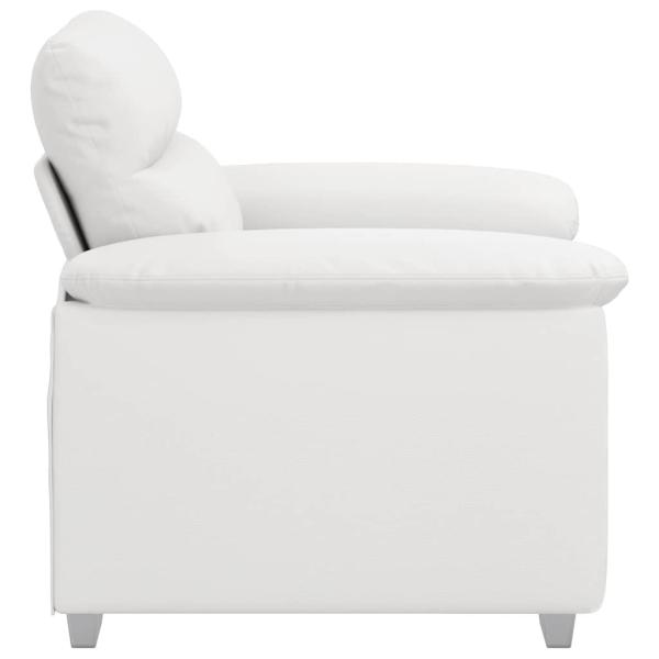 Sessel Weiß 60 cm Kunstleder