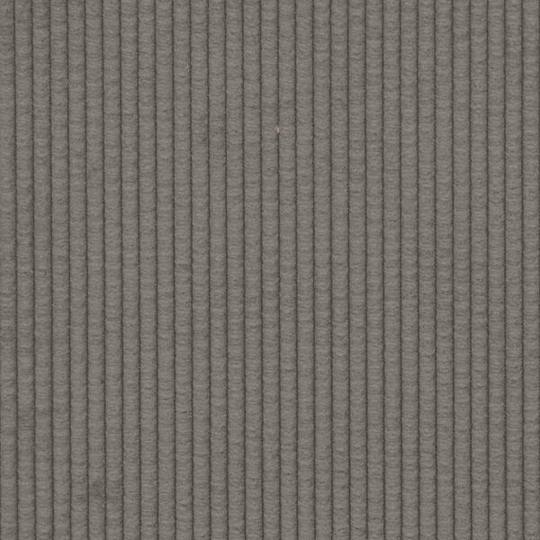 Modulares Sofa mit Kissen Cordstoff Hellgrau