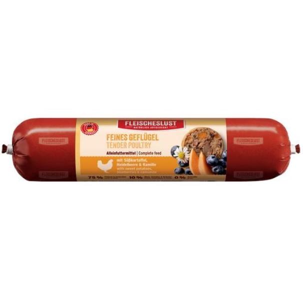 ARDEBO.de Fleischeslust Classic Feines Geflügel mit Süßkartoffel, Heidelbeeren & Kamille 400g 