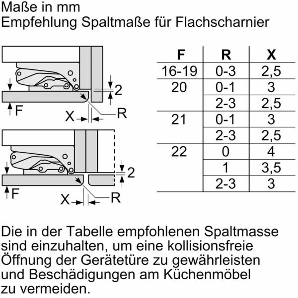 Siemens KI82LNSE0 iQ100 Einbaukühlschrank mit Gefrierfach, Nischenhöhe 177,5 cm, 280 L, Schleppscharnier, super Cooling, safety Glas, vario Zone